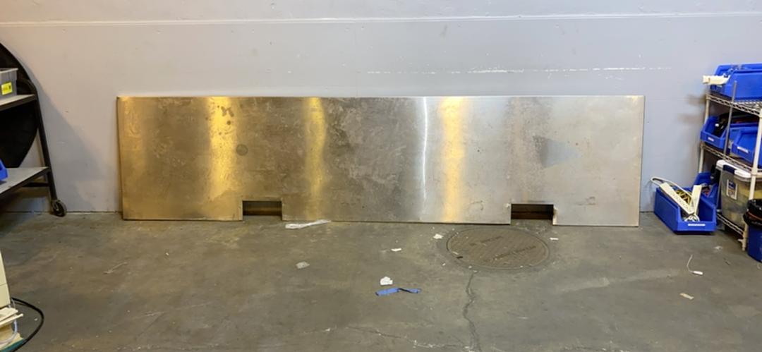 128x31x2" Stainless Steel Countertop (10' 1/2)(S6LLST5551)