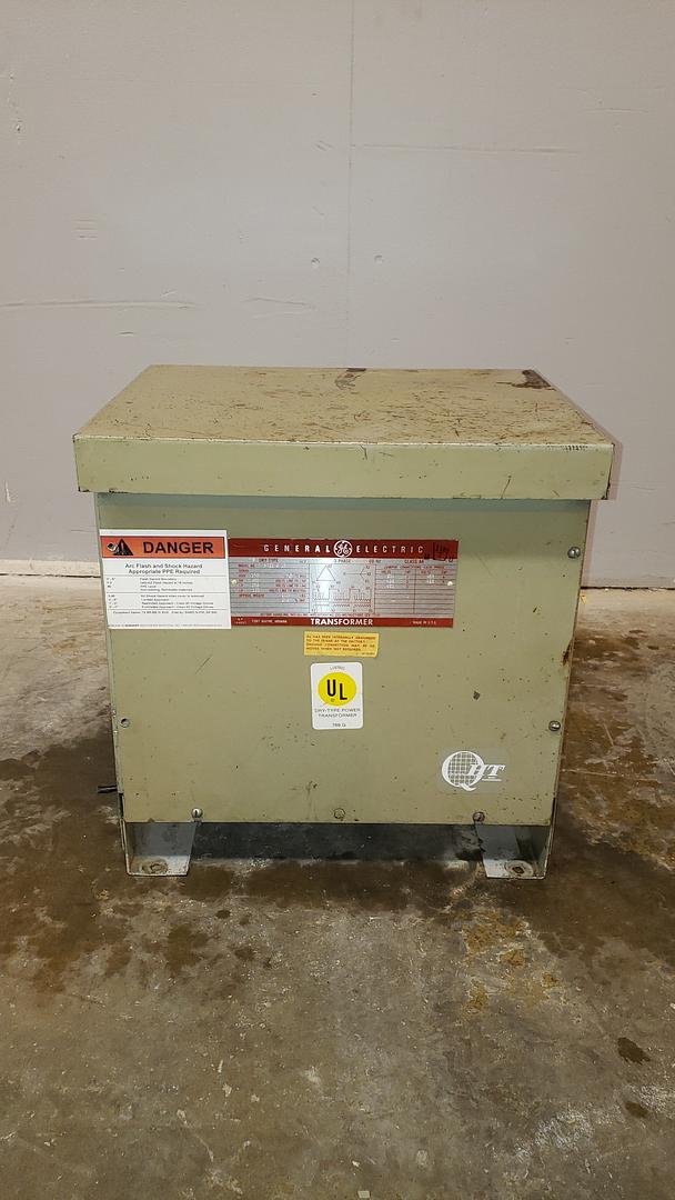 15KVA GE TRANSFORMER 480v x 120/208 Dry Type(S6LLST10629)