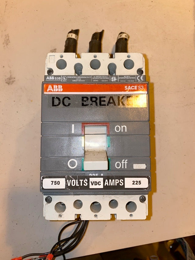 225A ABB S3B 3 Pole DC Circuit Breaker(S6LLST1431)