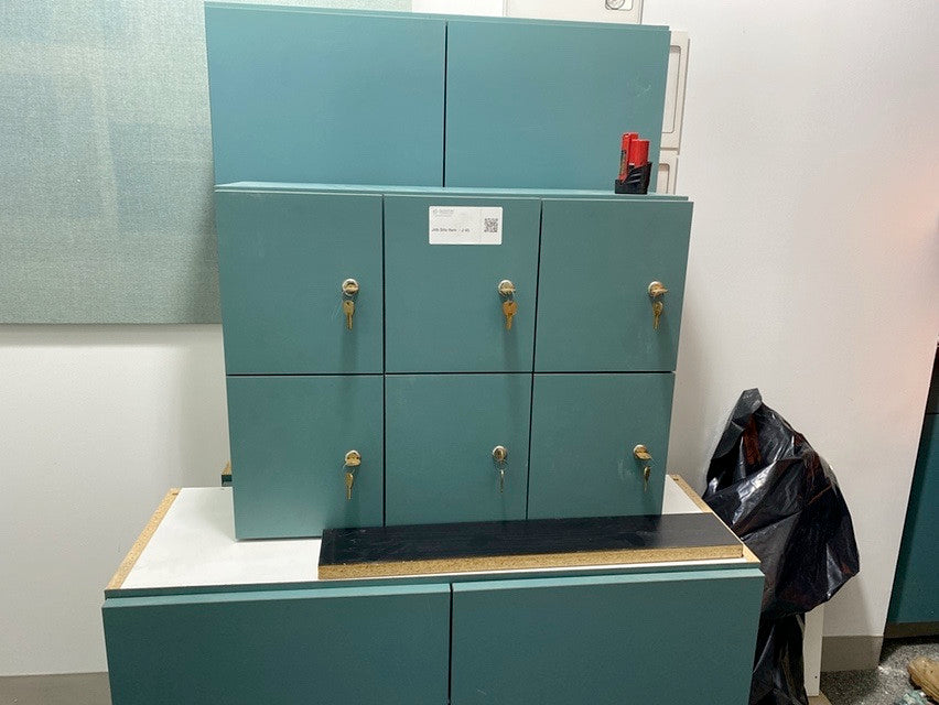 6 Locking Mail Box Squares, Casework Insert(S6LLST0603)