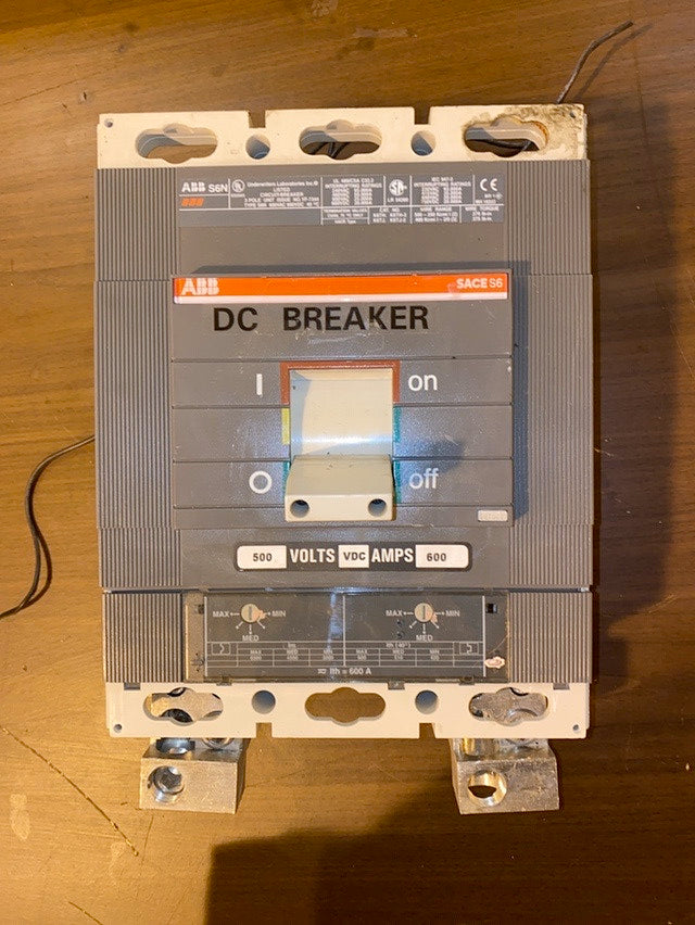 600A ABB S6N YF7344 DC Circuit Breaker(S6LLST1455)