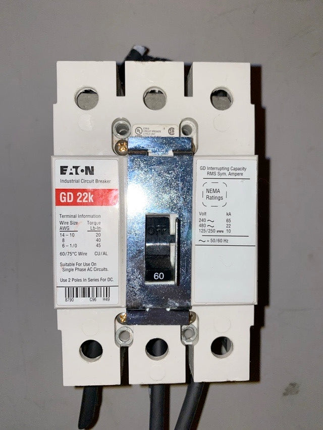 EATON 60A GD 22K Circuit Breaker(S6LLST1722)