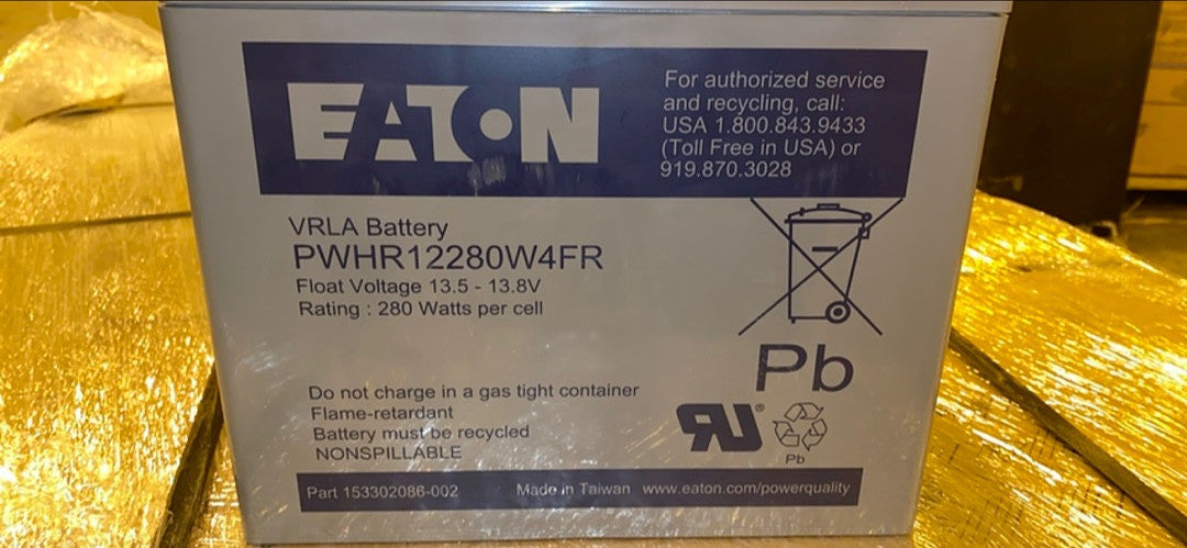 Eaton Battery PWHR12280W4FR 75 Amp Solar Audio UPS '15-19140