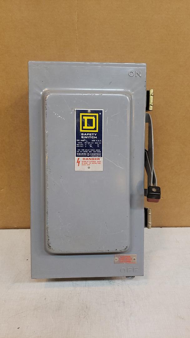 F Safety Switch Square D 100 Amp(S6LLST8200)