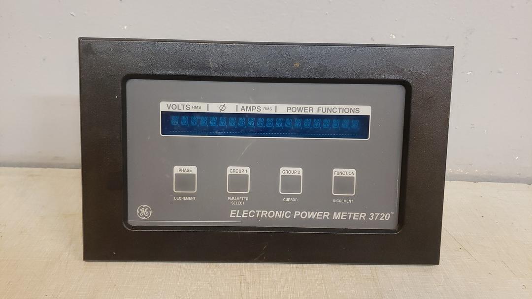 GE Electronic Power Meter 3720 PLPML20CG01(S6LLST8960)