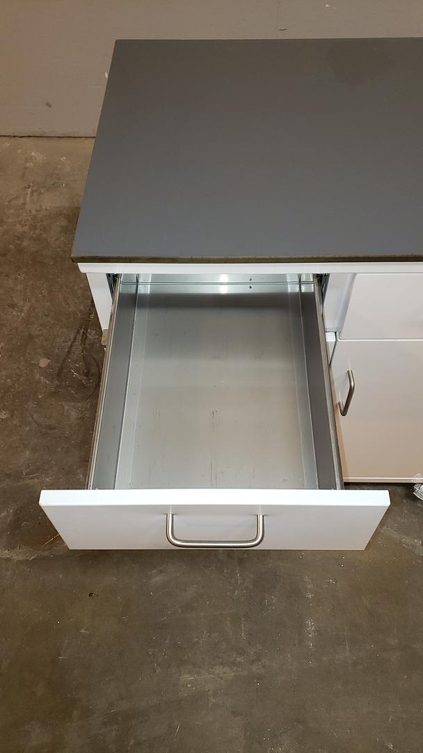 Rolling Lab Casework 2 Stainless Drwr 2 Door(S6LLST10372)