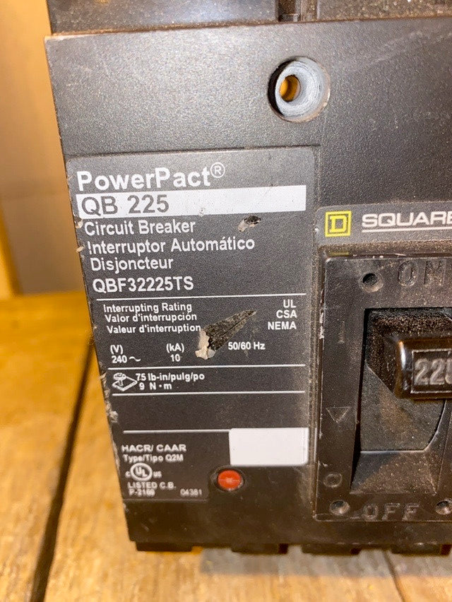 Square D, QBF32225TS, 225A(S6LLST1312)