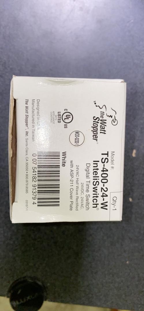 TS-400-24-W InteliSwitch Wattstopper Digital Time Switch(S6LLST4884)