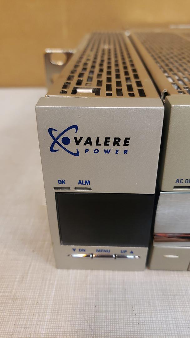 Valere Power Rectifier Shelf CC8X-ANN-VC w/ Modules & Display Arm(S6LLST8203)