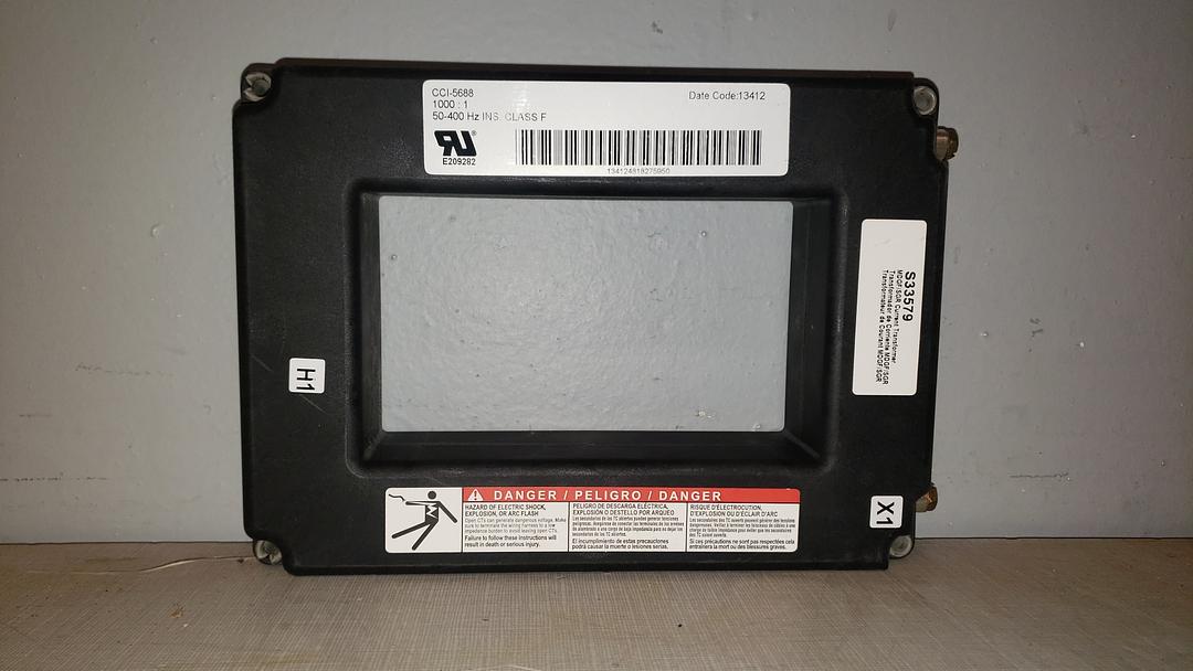 Lot of 8 SQUARE D 1000:1 MDGF/SGR CURRENT TRANSFORMER 50-400Hz S33579(S6LLST8815)