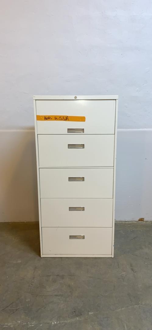 5" Tall Recessed 5 Drawer File Cabinet S6LLST8679(S6LLST8679)