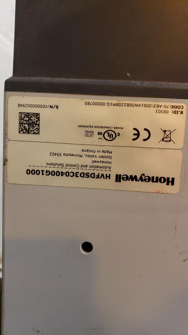 HONEYWELL VFD HVFDSD3C0400G1000 Automation & Control(S6LLST12479)