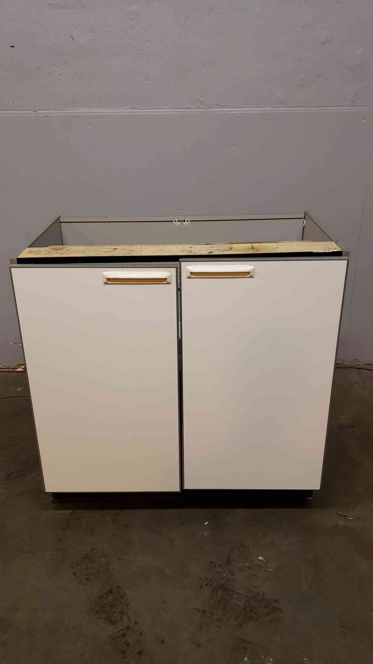3' Recessed Wooden Casework W/ 2 Doors(Q16677)