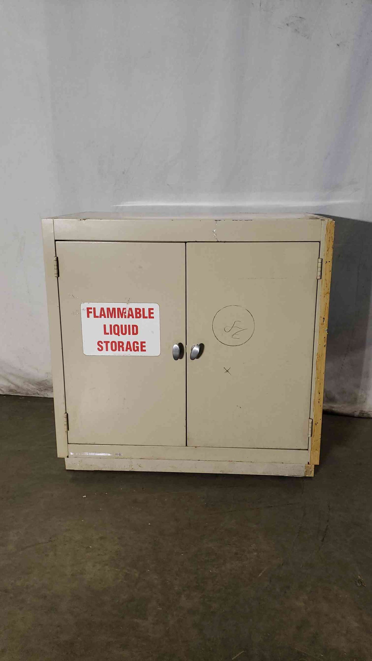 36x22x35 Tan Flammable Cabinet W/ Knobs(100240)