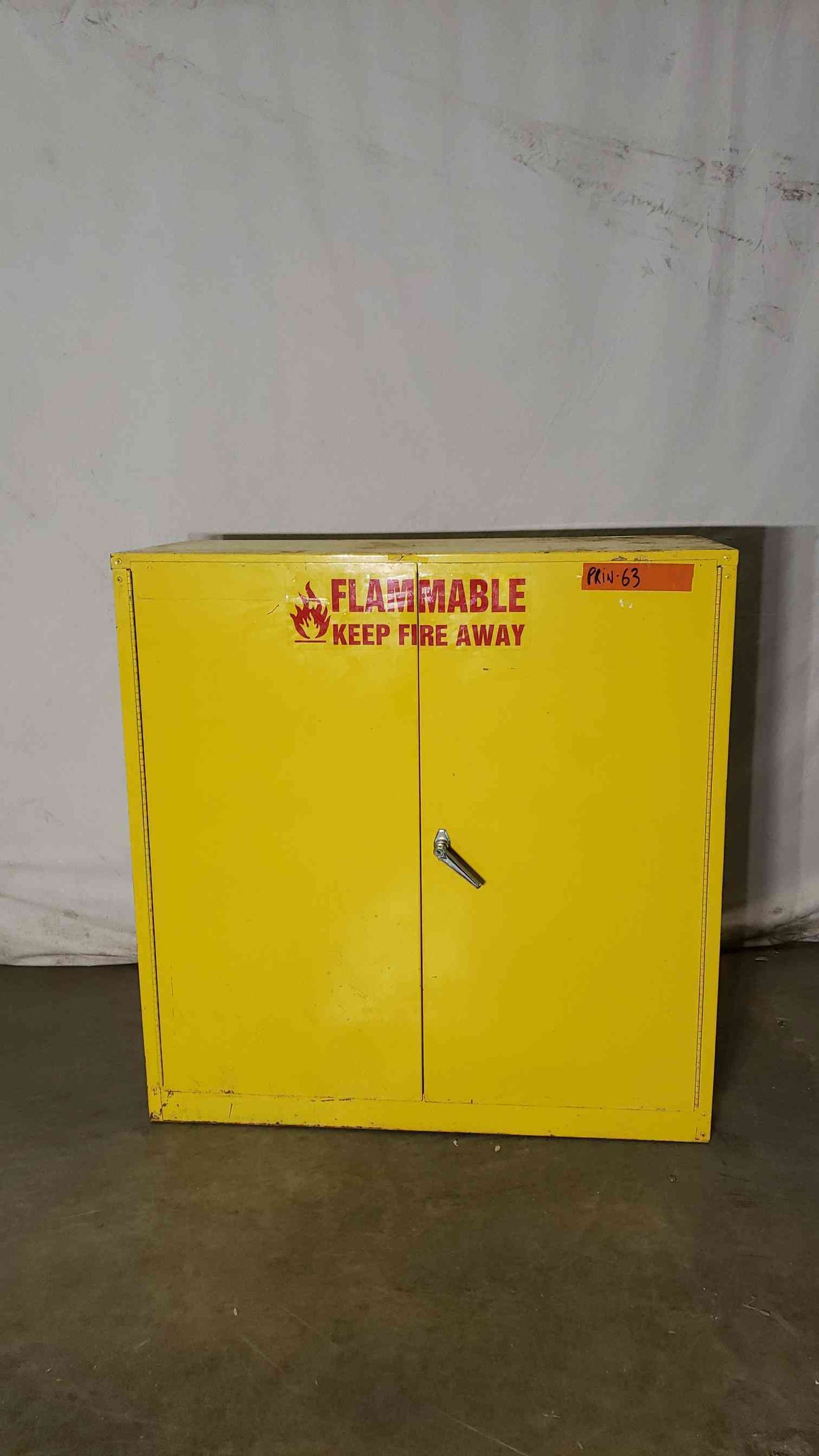 44x20x45 Yellow Flammable Cabinet(100256)