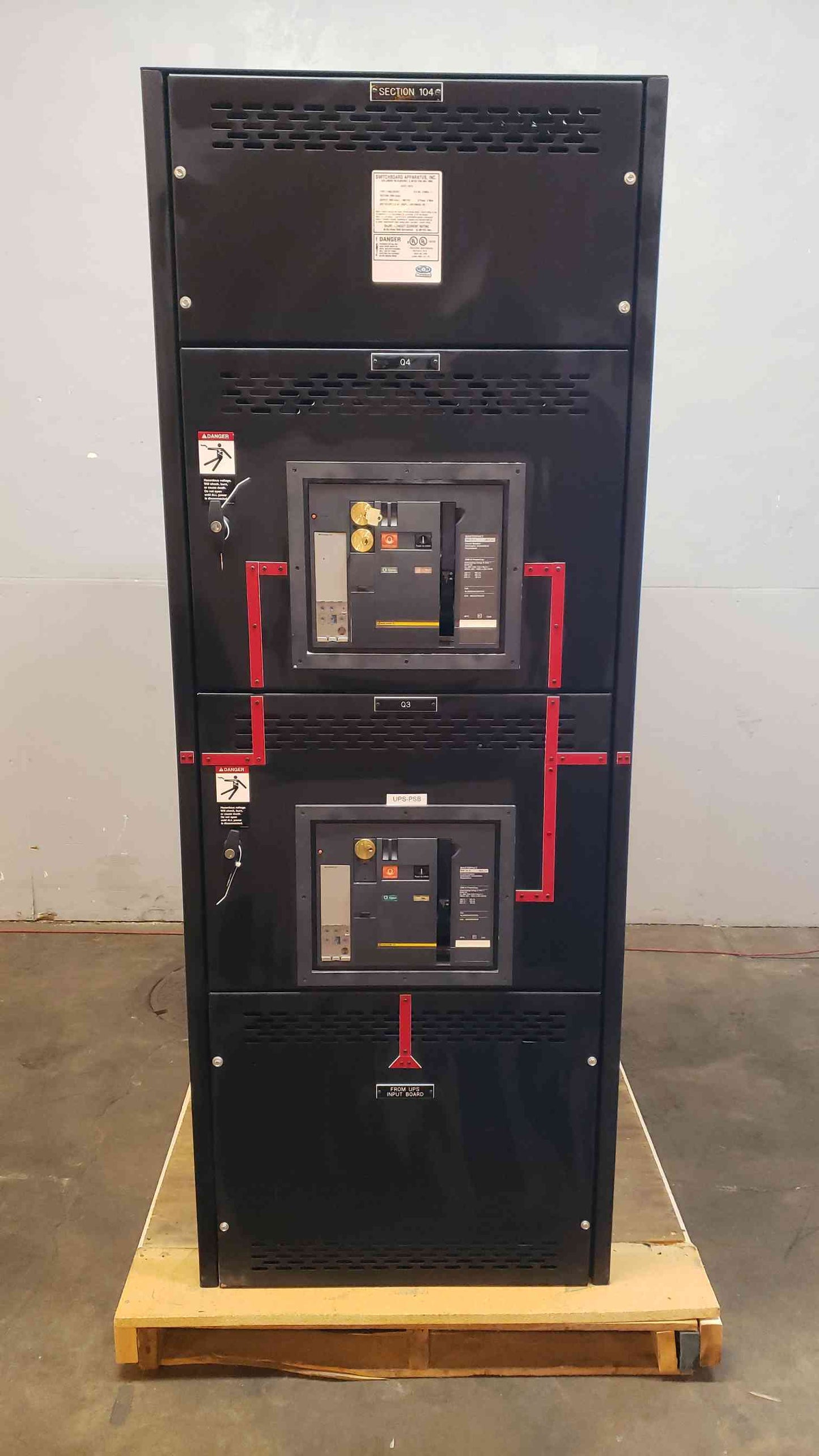 2500A APC Square D Dual Main Breaker Switchgear 2x NW25H WL3GGB33A9CXBXXXXA (100690)(100690)