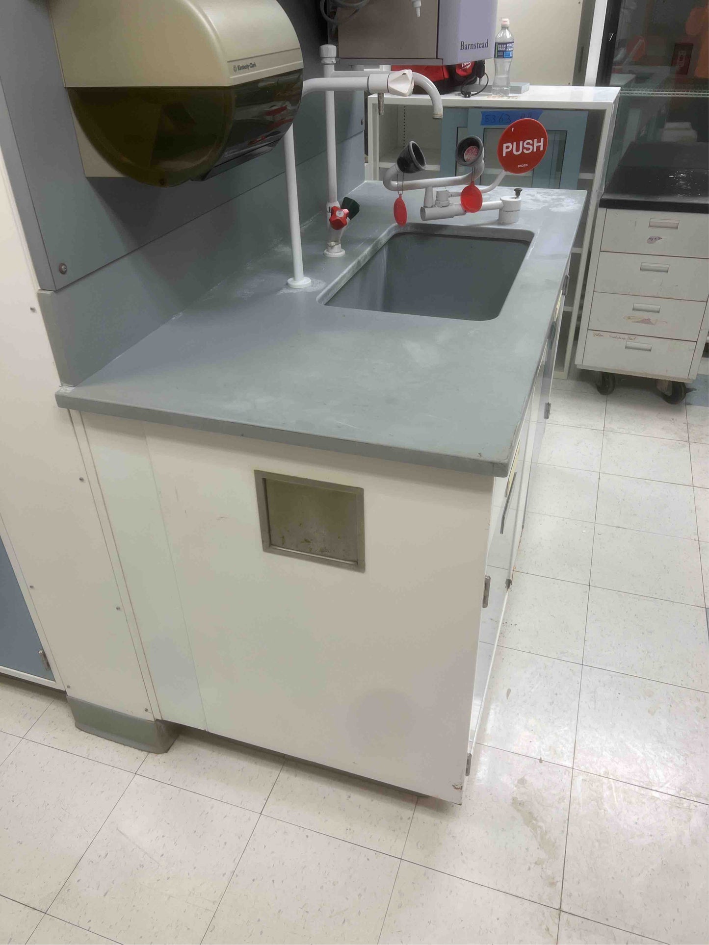 5' Lab Sink Fisher Hamilton Casework w/ Fixtures & Eyewash 5370AA(5370AA)