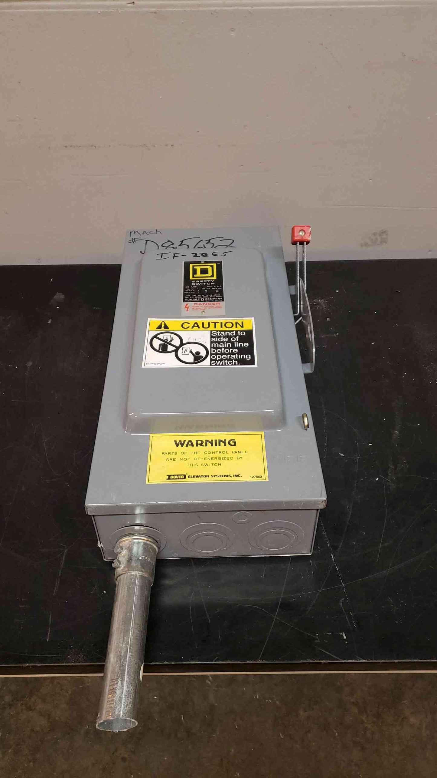 100A Square D Safety Switch Series E1 H363 480v / 600v(3400AA)