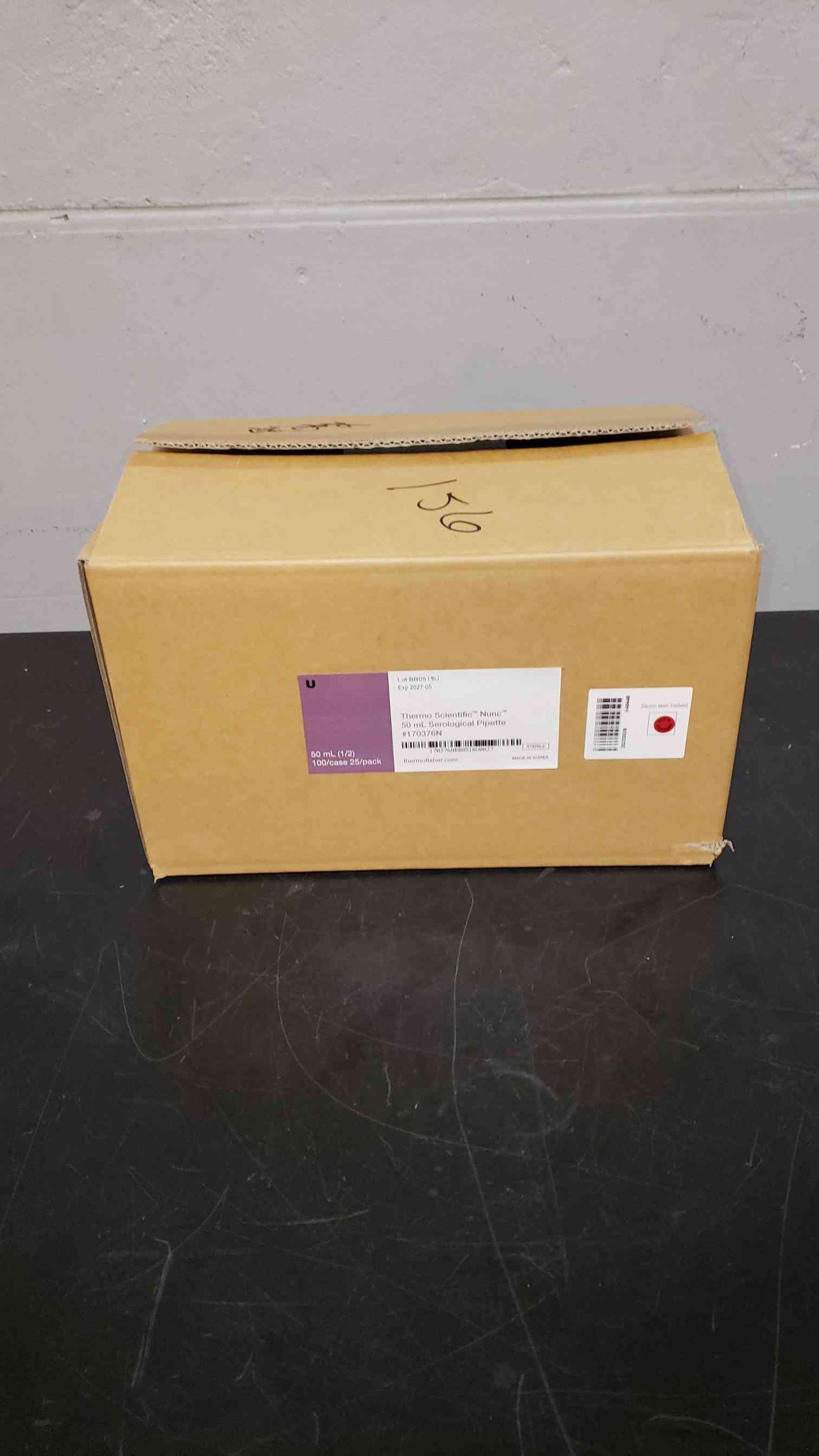 100 Case Thermo Scientific Nunc Serological Pipette 50 mL (SKU: 4376AA)