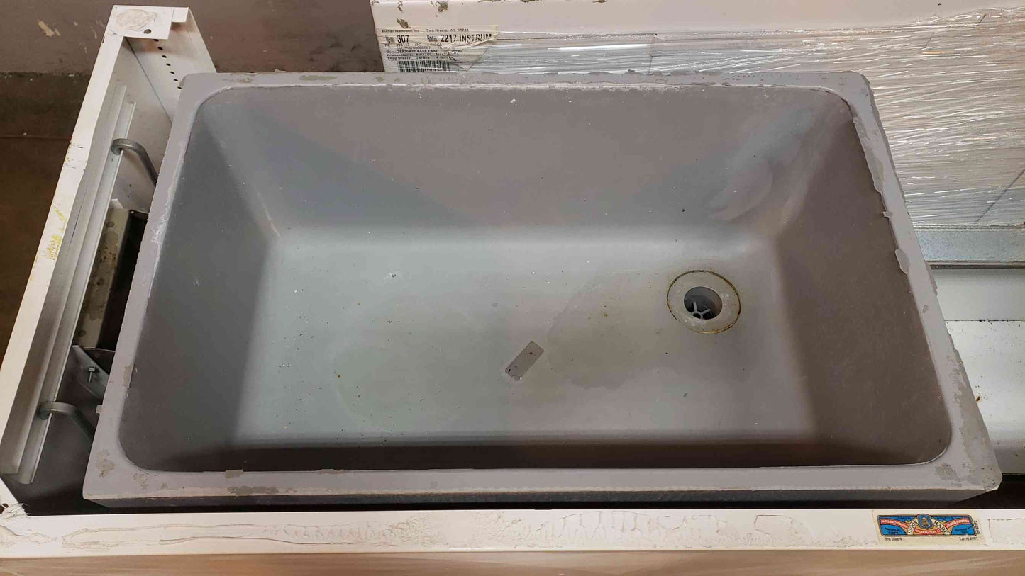 Fisher Hamilton 58" Sink Base W/Gray Sink Basin (SKU: 1943AA)(1943AA)