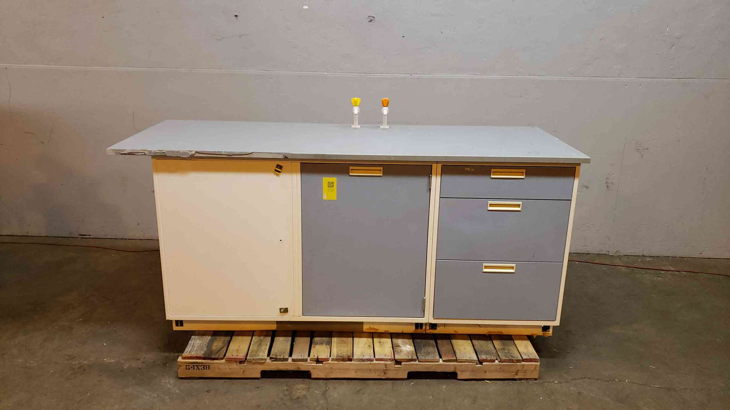 80" Fisher Hamilton Base W/ Gray Countertop (SKU: 2929AA)(2929AA)