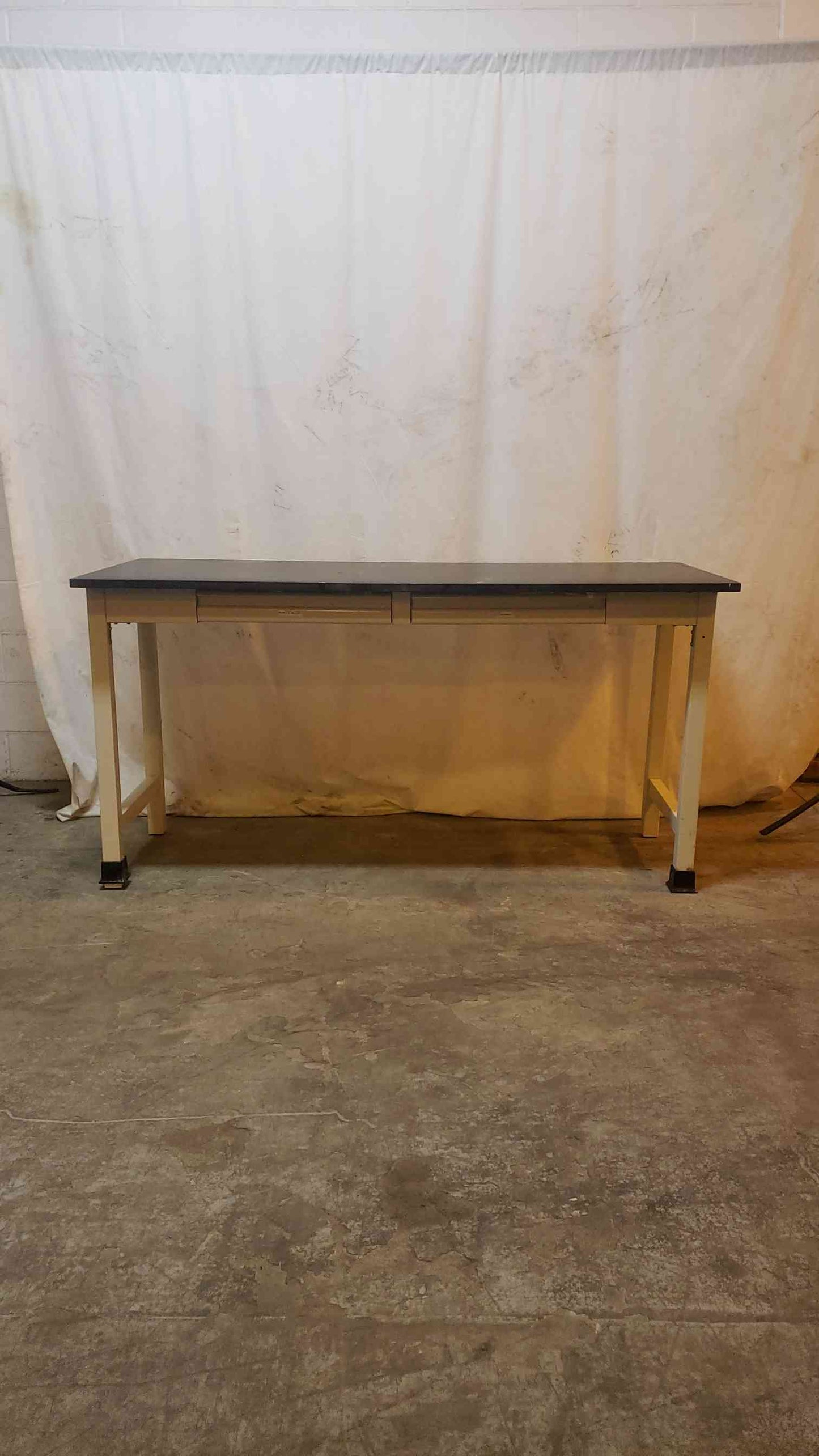 72" Black Epoxy Table Chem Resistant Desk (1147AA)(1147AA)