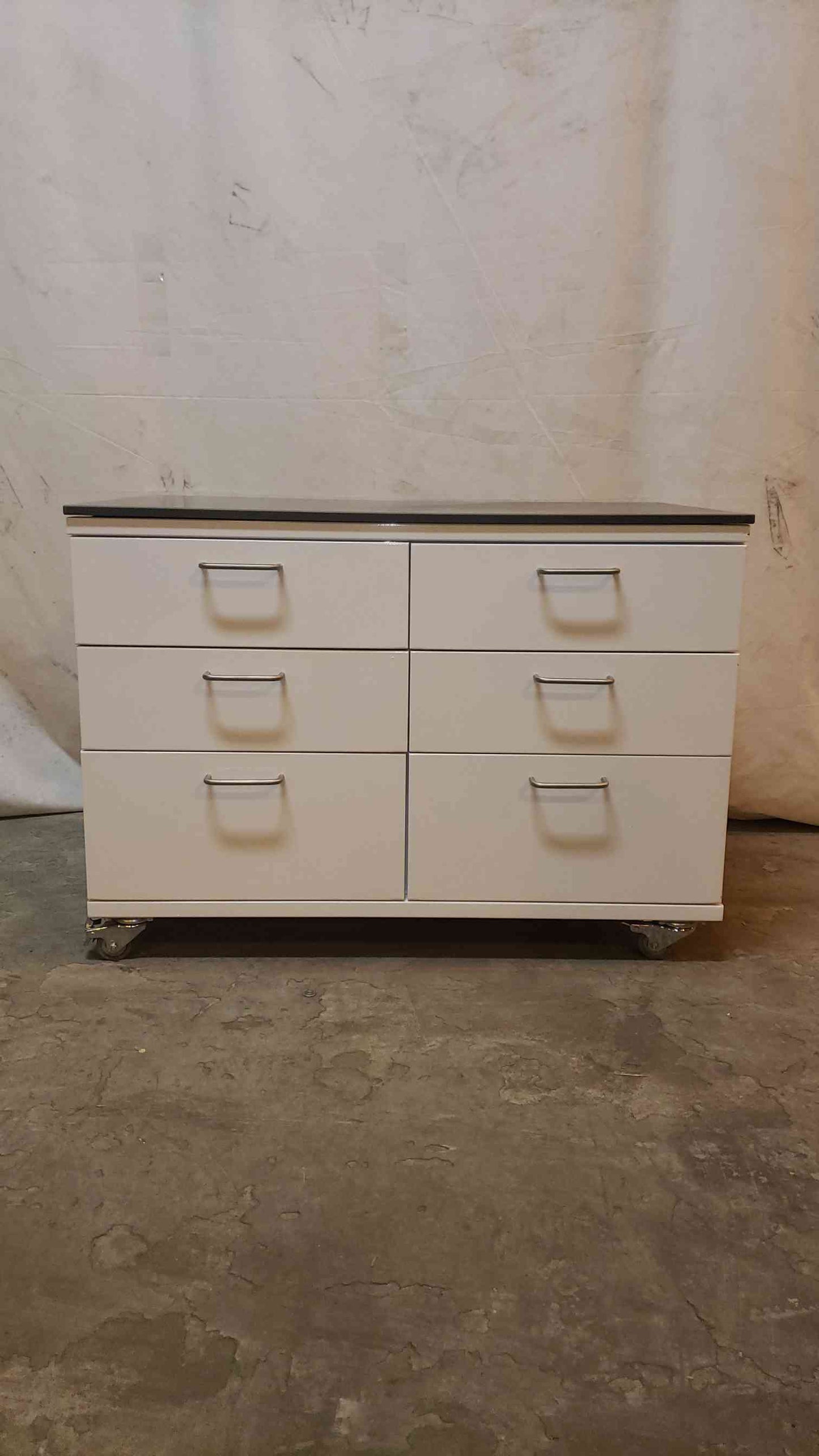 6 Drawer Rolling Casework Metal with Epoxy Top (1143AA)(1143AA)