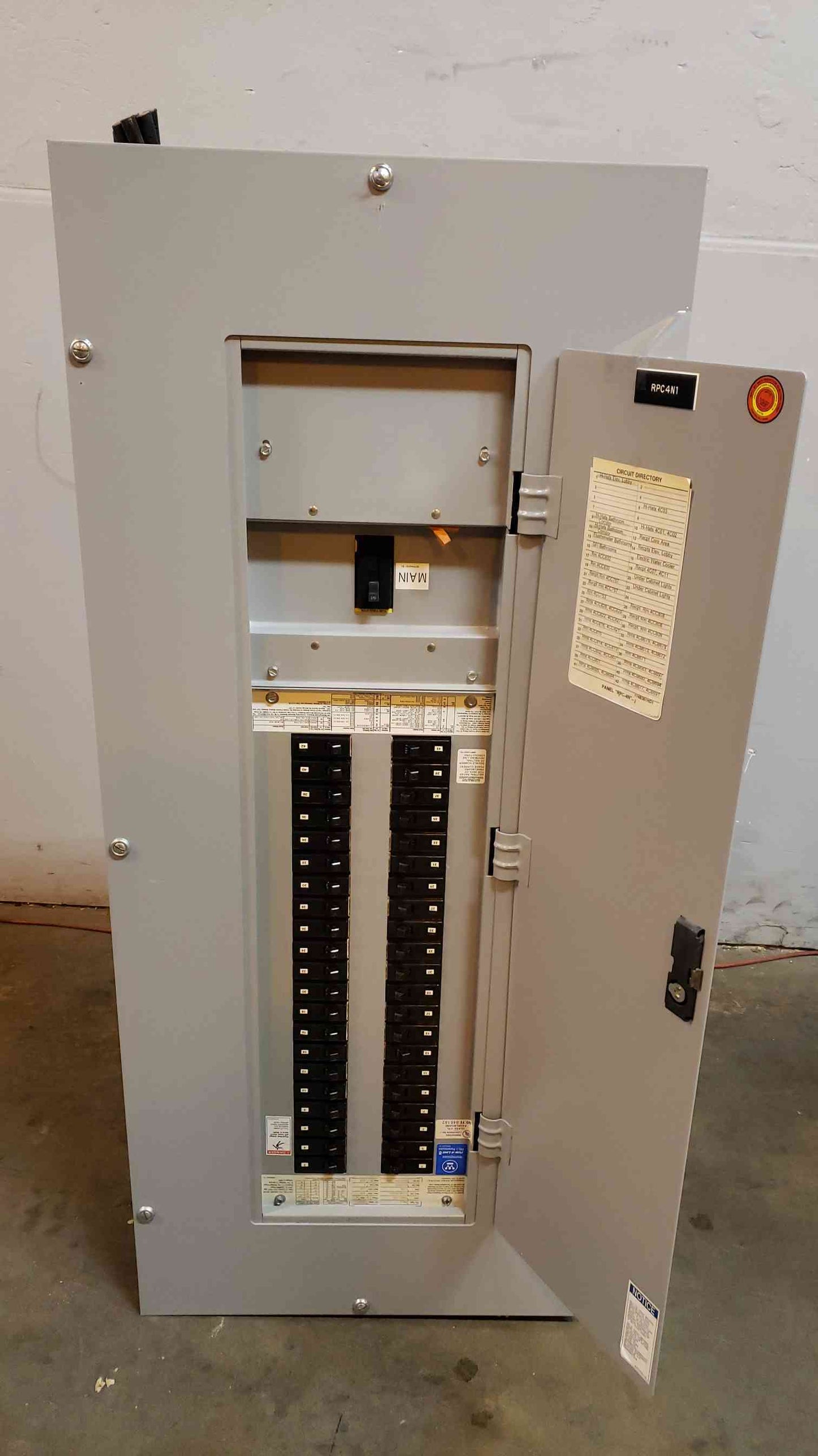 PRL1 150A Panelboard w/Main 42 Circuit 120/208 Neut. 400A (SKU: 4437AA)(4437AA)