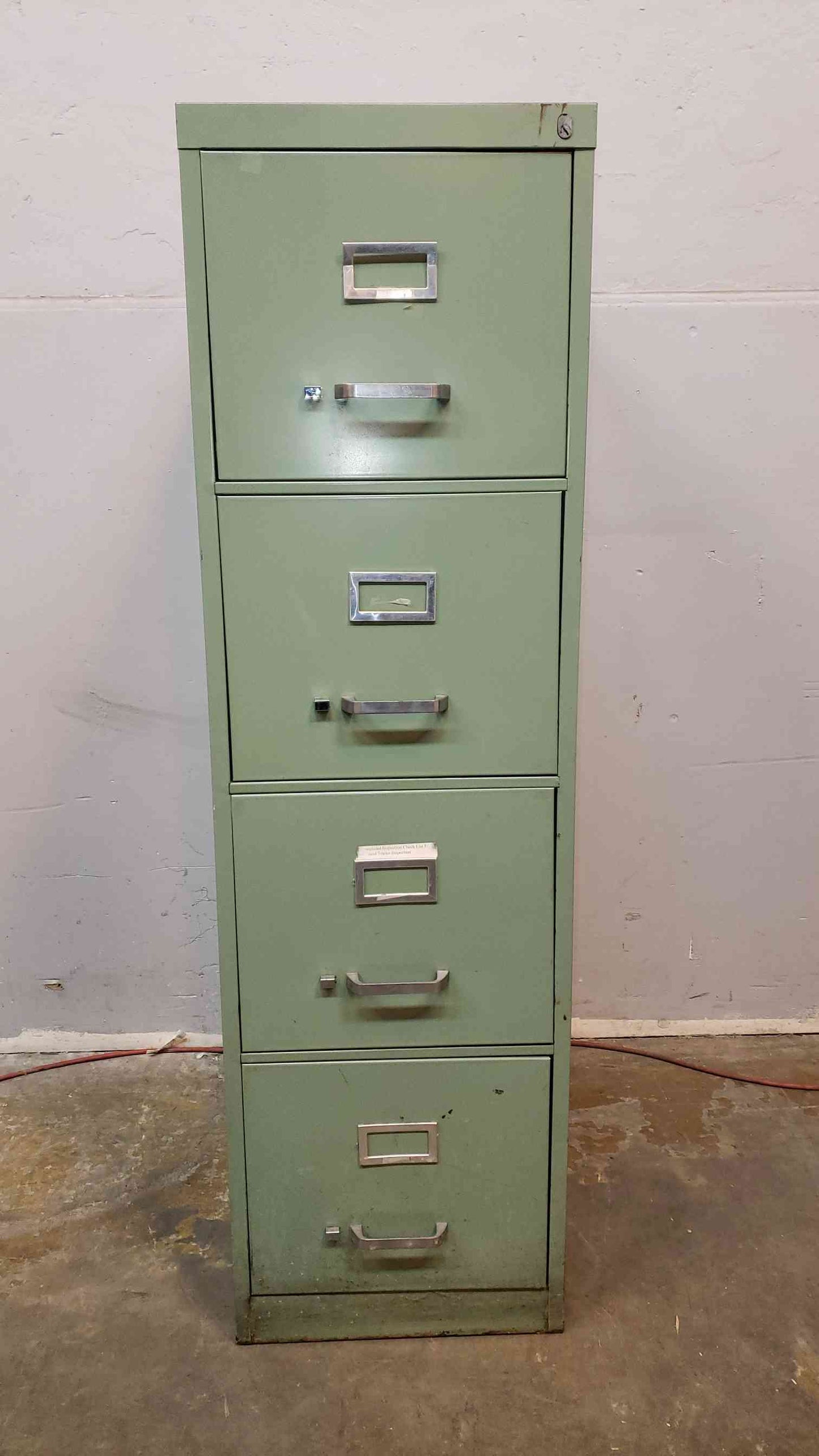 4 Drawer Green Filling Cabinet (1168AA)(1168AA)