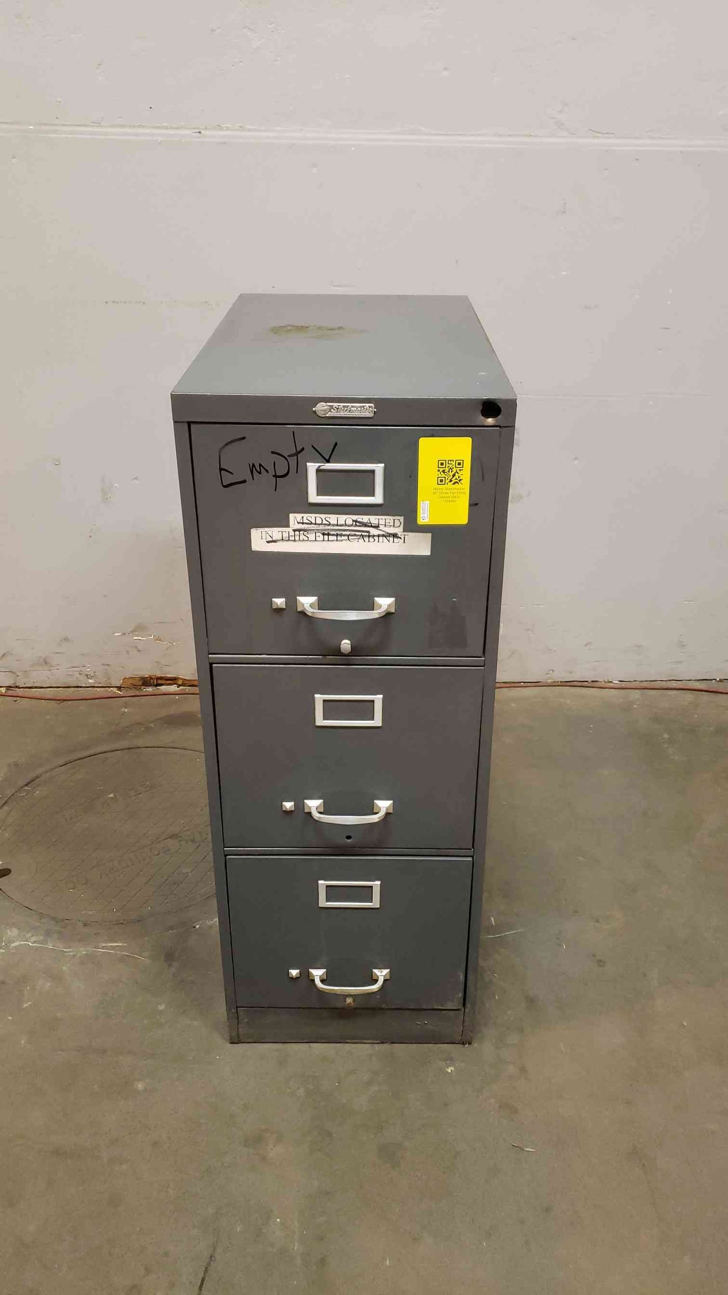 *Pickup Only* Steelmaster 40" Three Tier Filing Cabinet (SKU: 1488AA)(1488AA)