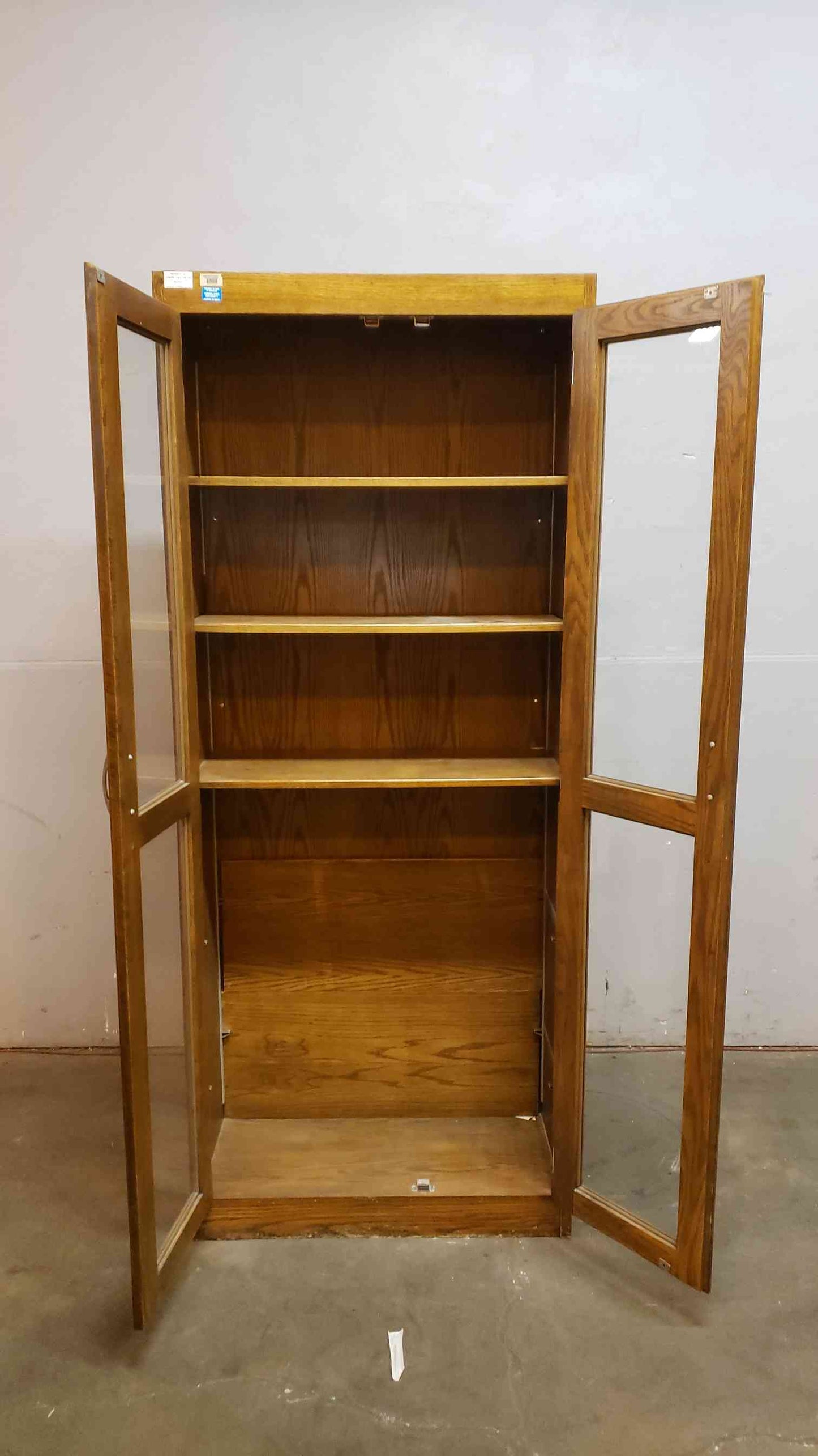 Kewaunee Glass Lab Storage Cabinet 35x16x84