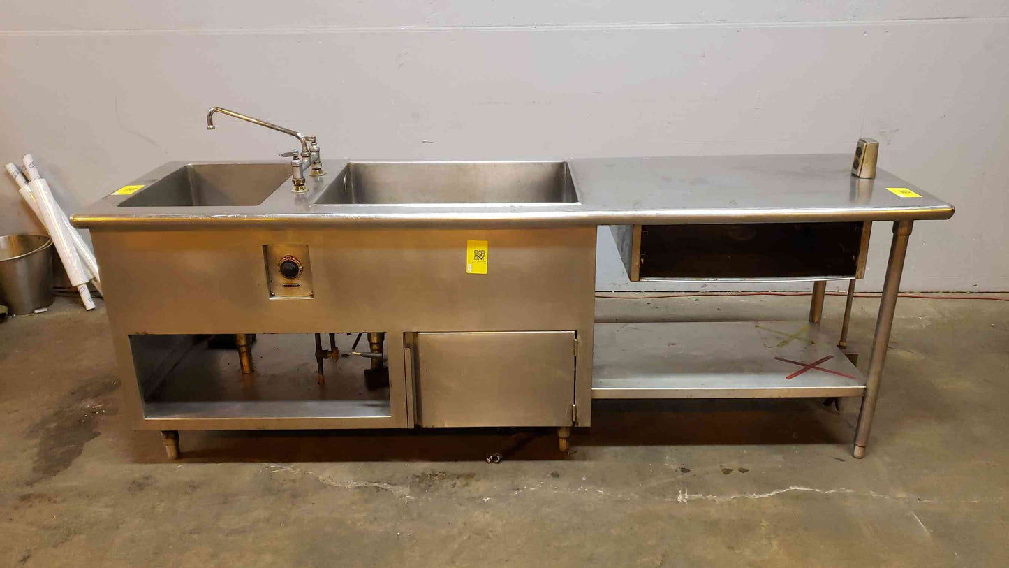 Stainless Steel 8' Sink (SKU: 4509AA)(4509AA)