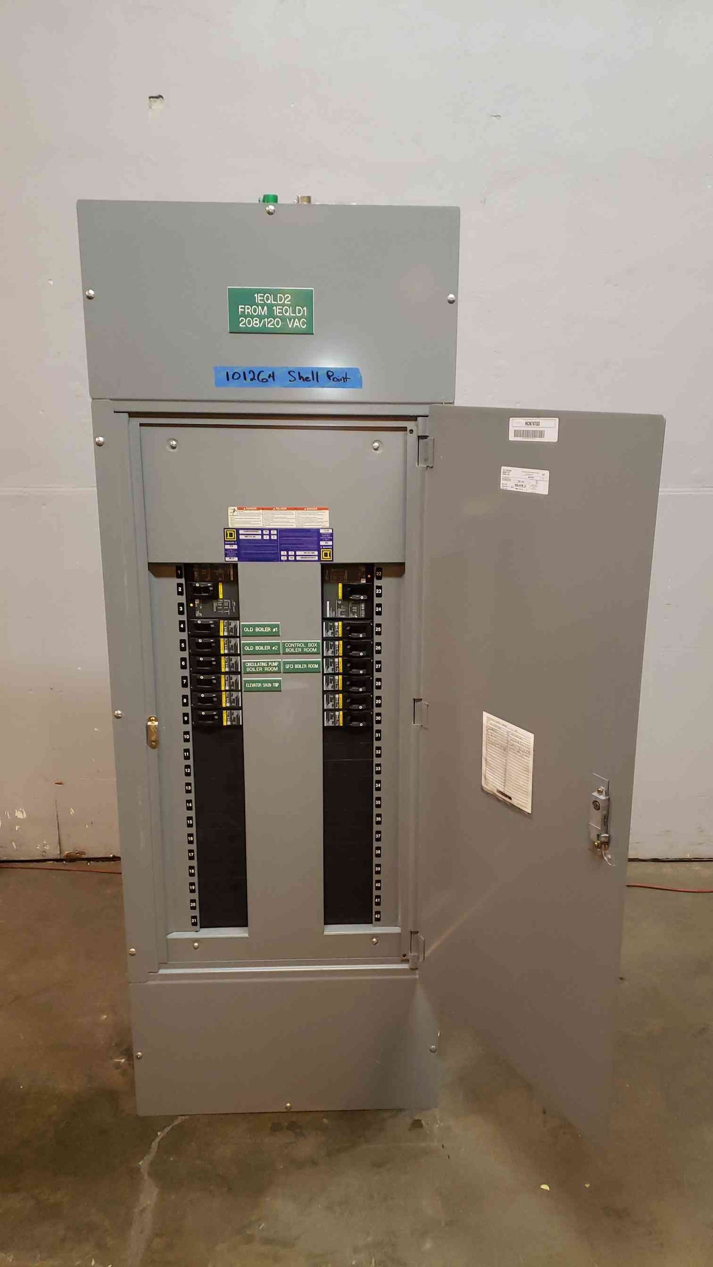 Square D I-Line 225A Panelboard 120/208V with 14 Installed Breakers (101264)(101264)