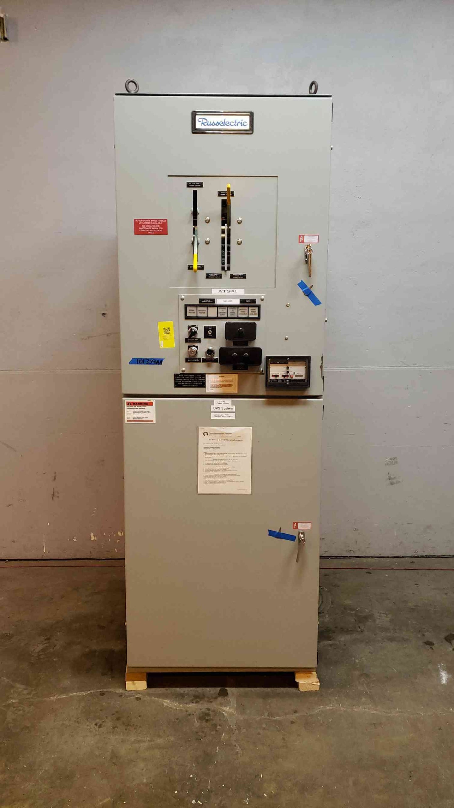 800A Russelectric ATS 480v RTBD8003CEF Automatic Transfer Switch (101359)(101359)