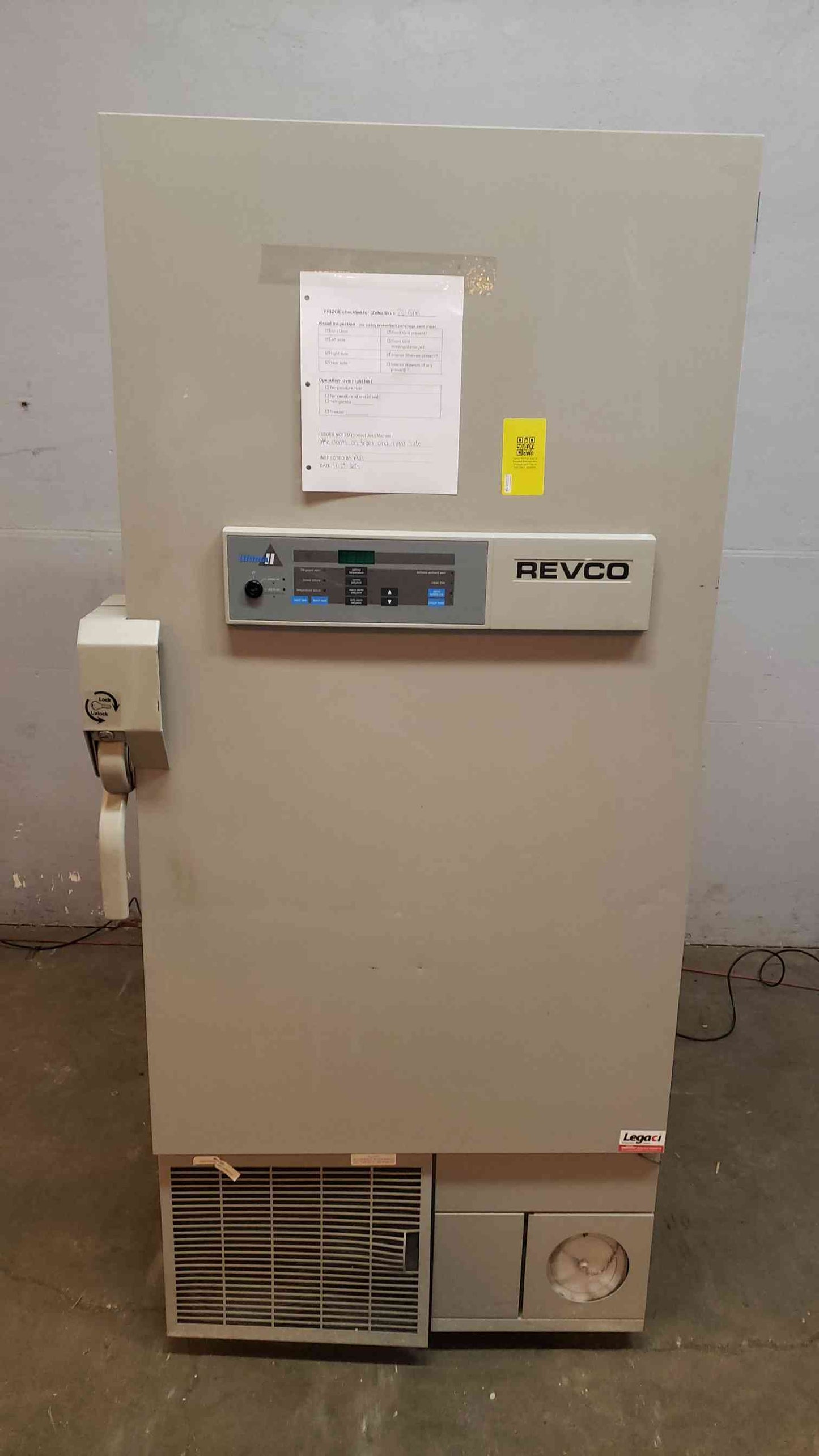 AS-IS REVCO Special Purpose Refrigerator/Freezer ULT1786-9-D35 Not Working (SKU: 2648AA)(2648AA)