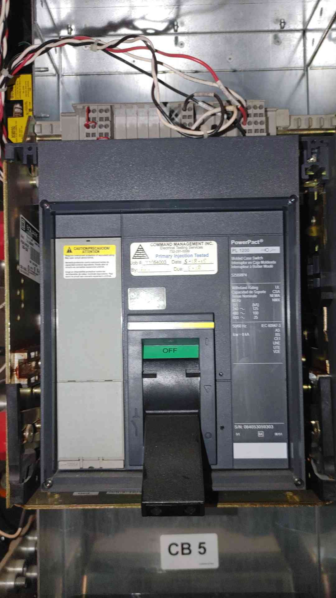 Square D PL1200 Molded Case Switch Breaker 525698P4 (3629AA)(3629AA)