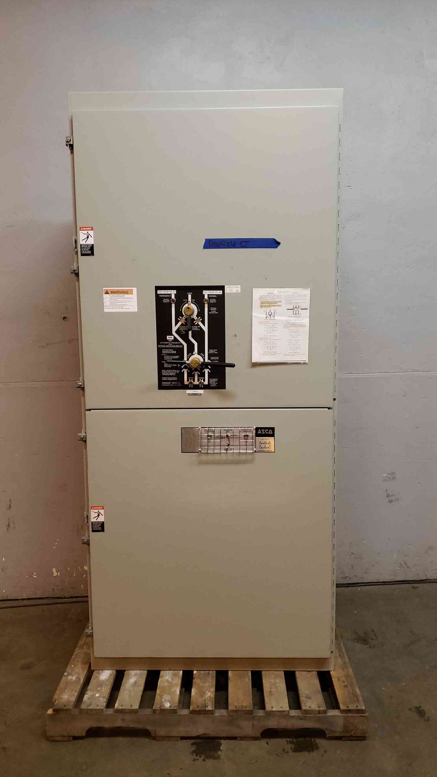 ASCO ATS Bypass Isolation Switch 800A 480V 3Ph E962380097XC (SKU:14994AA)(14994AA)
