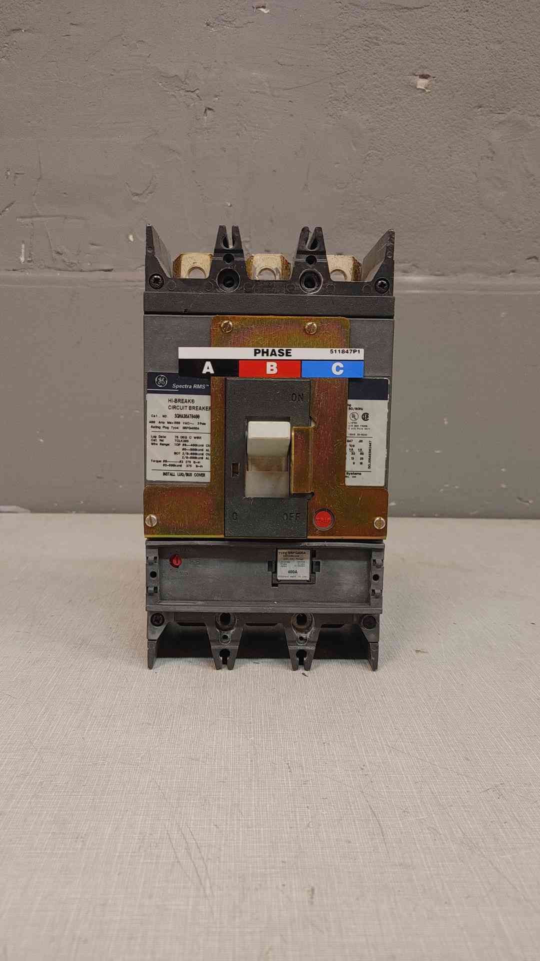 Spectra RMS HiBreak Circuit Breaker 400A SGHA36AT0400 (SKU:3643AA)
