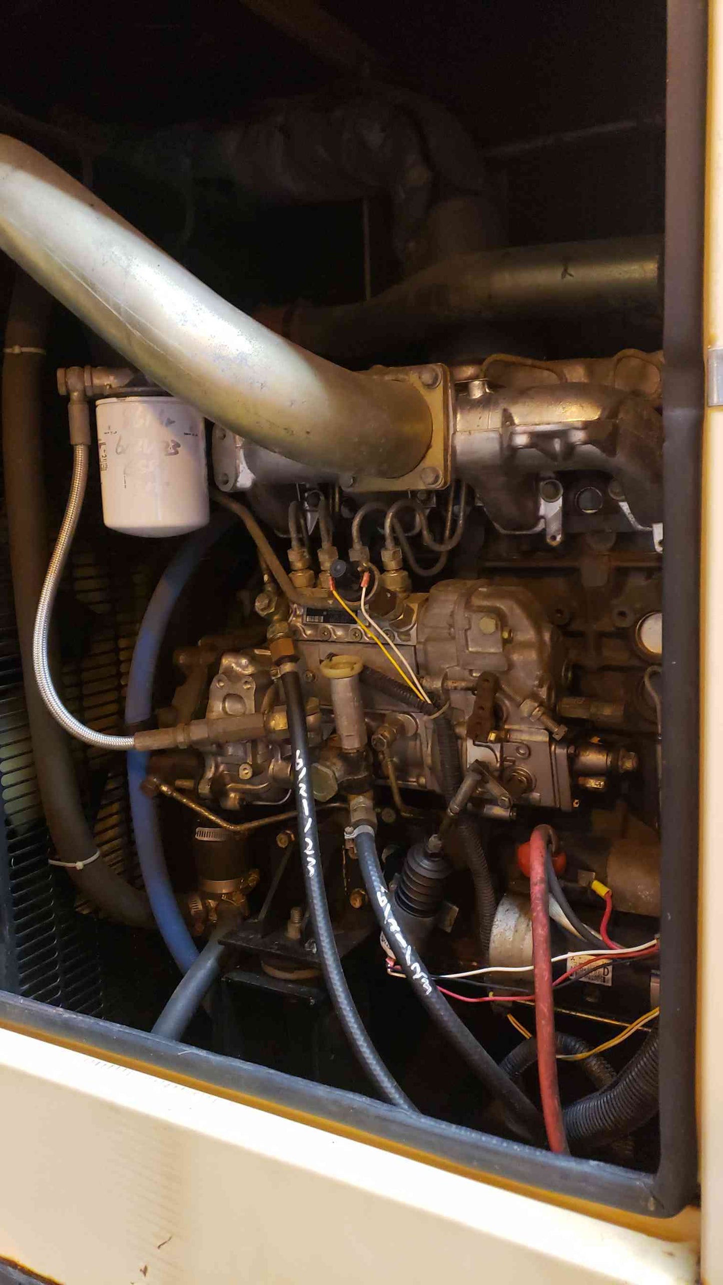 60KW Generac 3.7L Mitsubishi Generator 1PH Diesel 865Hrs TESTED (SKU:103131)(103131)