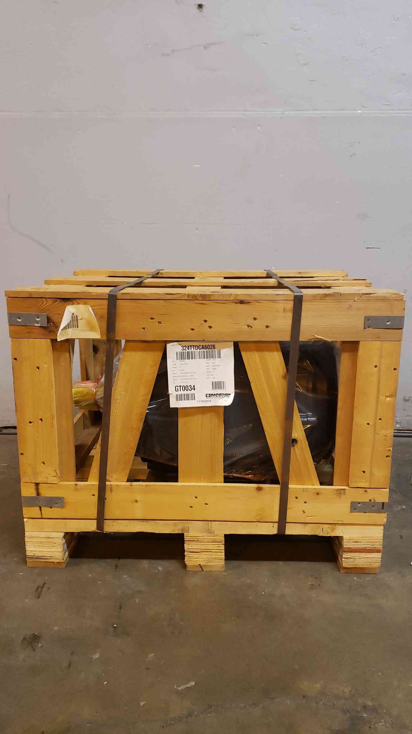 40HP Marathon Electric Motor GlobeTrotter 3PH 208V 324TTDCA6026 (SKU:103232)(103232)