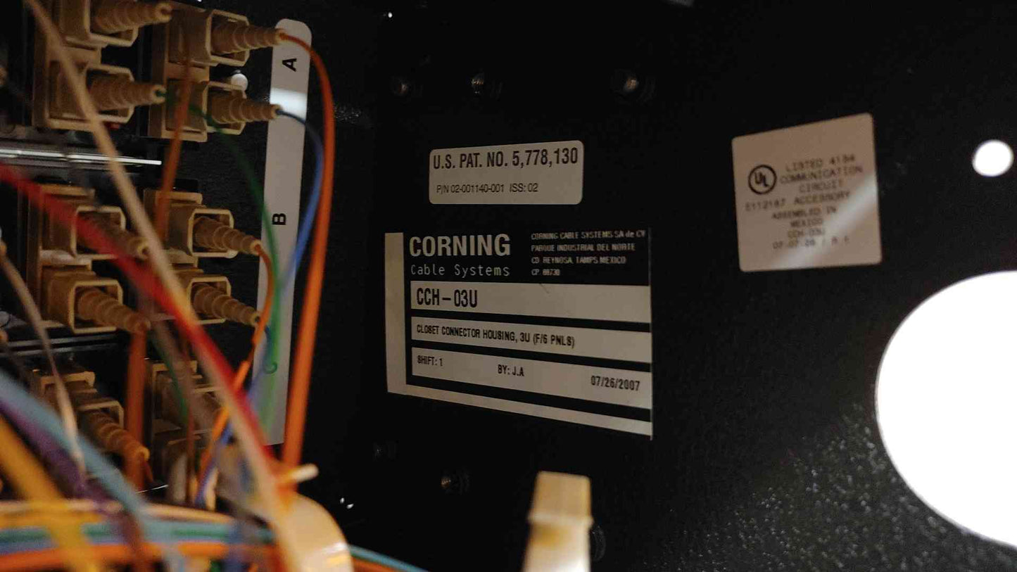 *Pickup Only* Corning Fiber Patch Panel CCH-03U(103482)