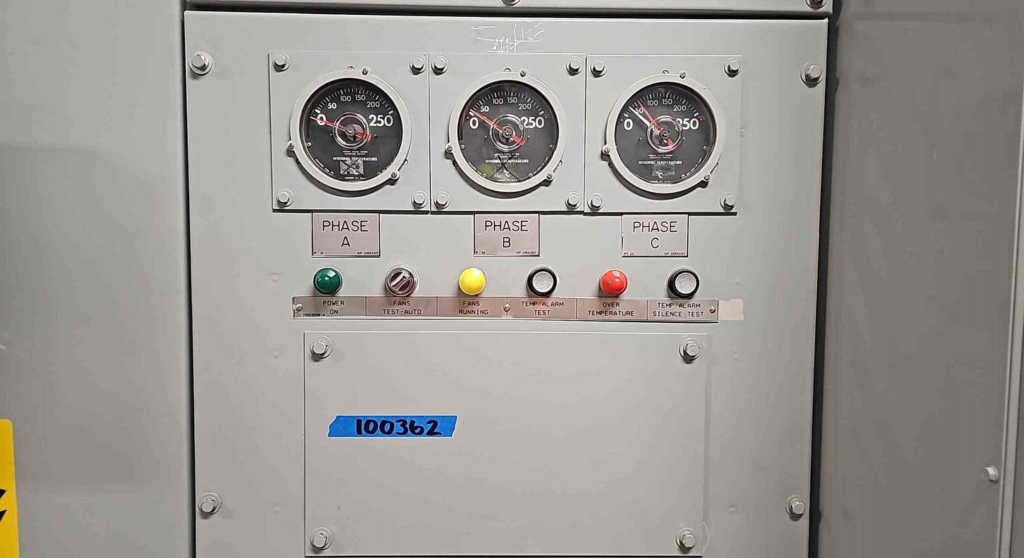 2000KVA GE Transformers 13800v x 480/277 Substation Dry Type Xfrmr #M156439A 1500KVA-CT 06450