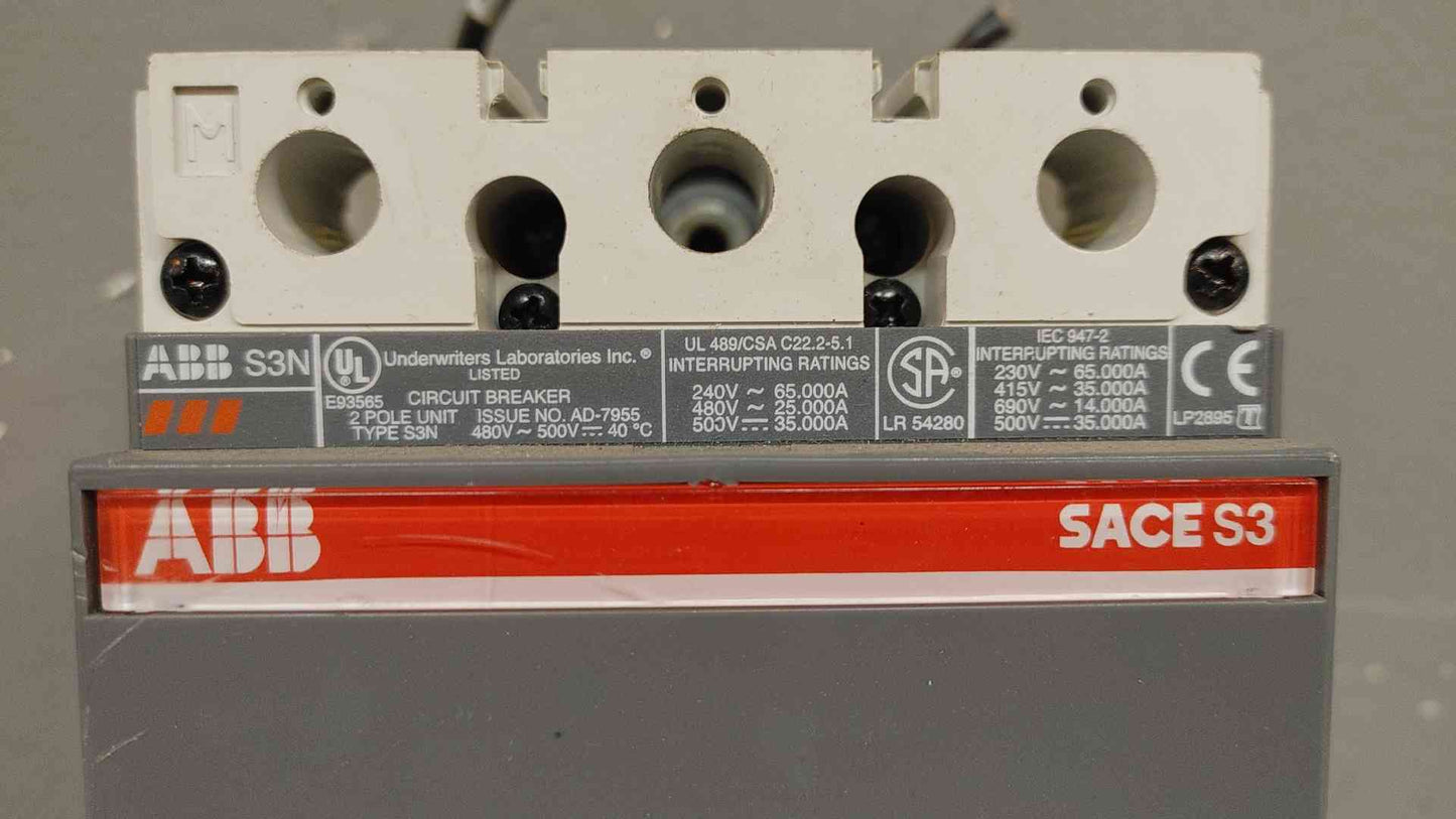 ABB Circuit Breaker 2 Pole 30A 400VAC S3N(104045)