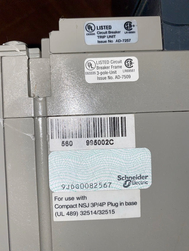 MT630 Schneider Compact NSJ Trip STR23SP Circuit Breaker(S6LLST1592)