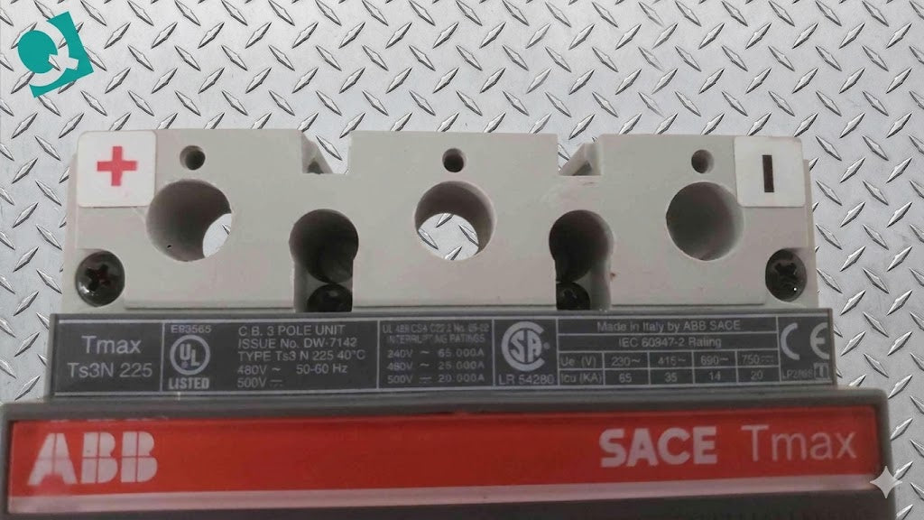 ABB 225A SACE Tmax Ts3N 225 3 Pole Breaker (SKU: 111875)