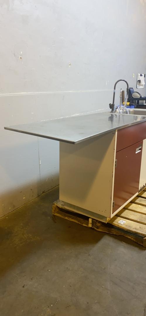 81x24x35" Lab Casework Sink W/ Fixtures & Stainless Steel Top(S6LLST5863)