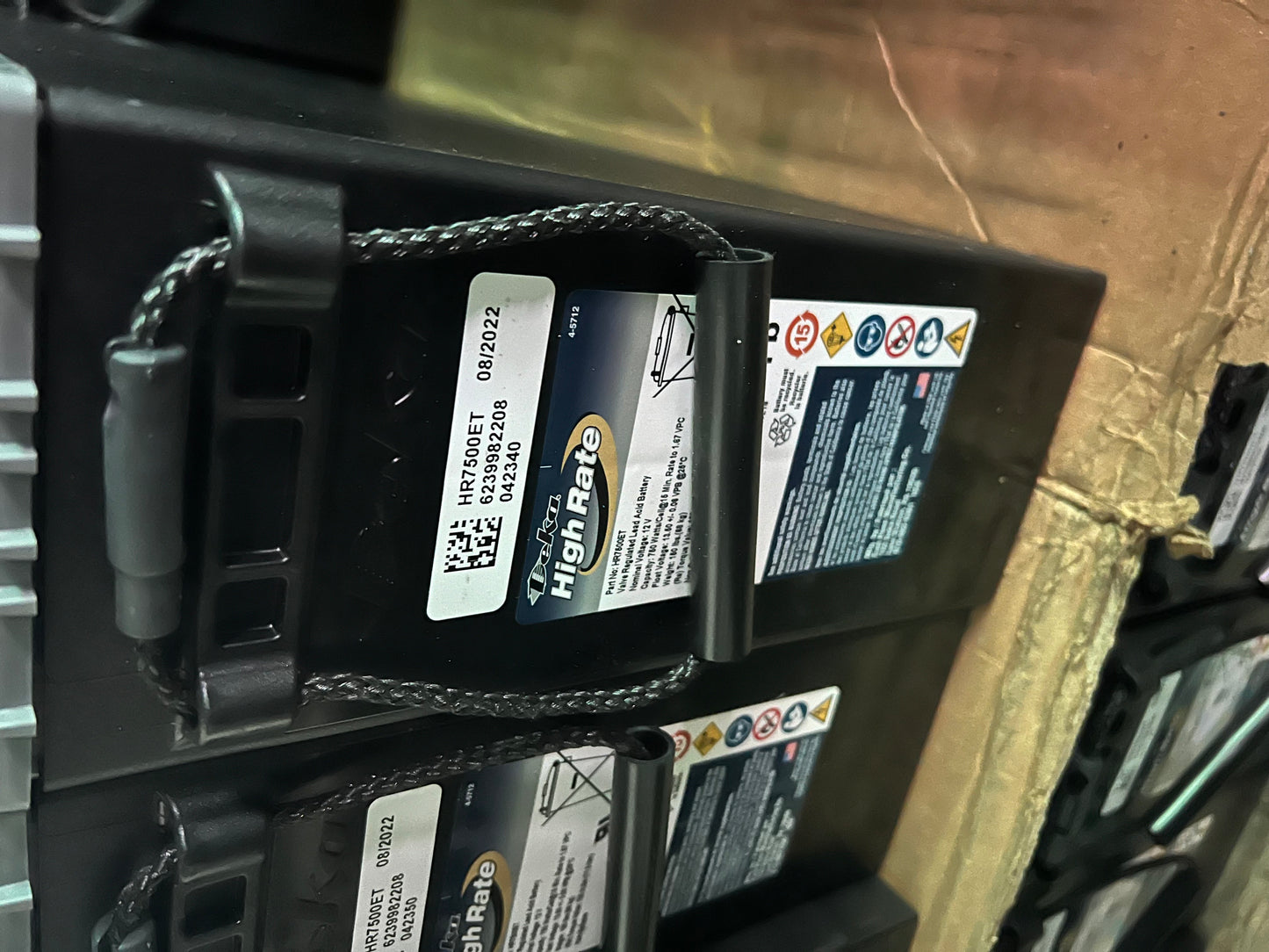 ‘17 Battery Deka HR7500ET 12v 193A 750W Audio Solar UPS Tested 100% -19140