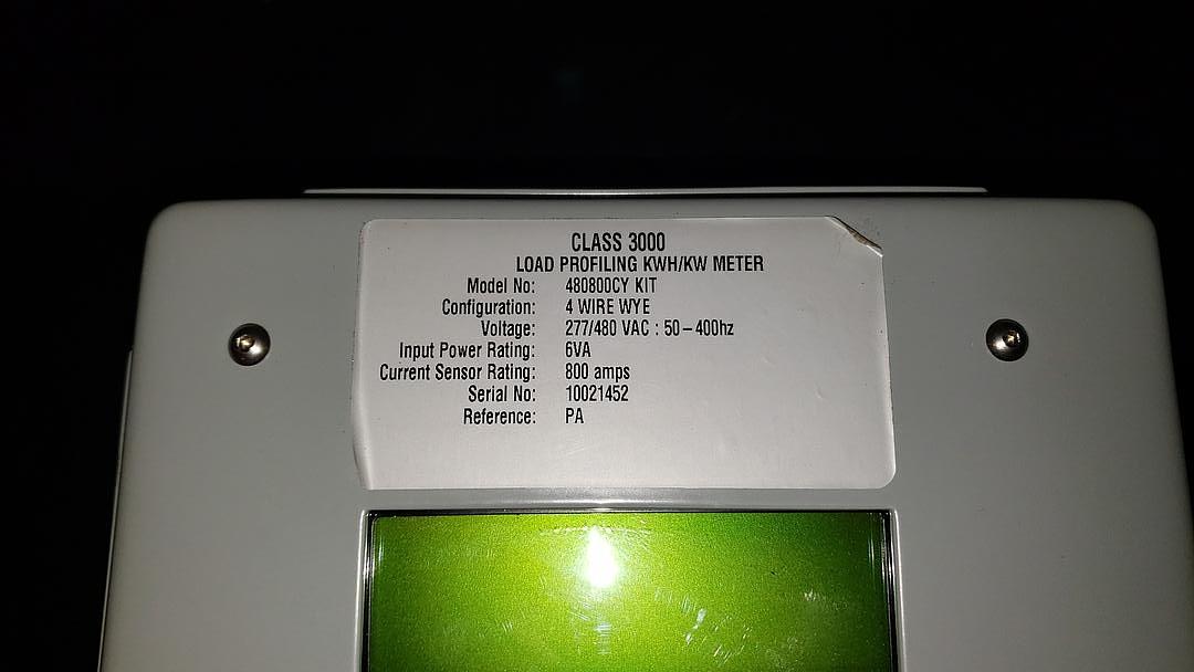E-Mon Class 3000 Load Profiling KWH/KW Meter(S6LLST9452)