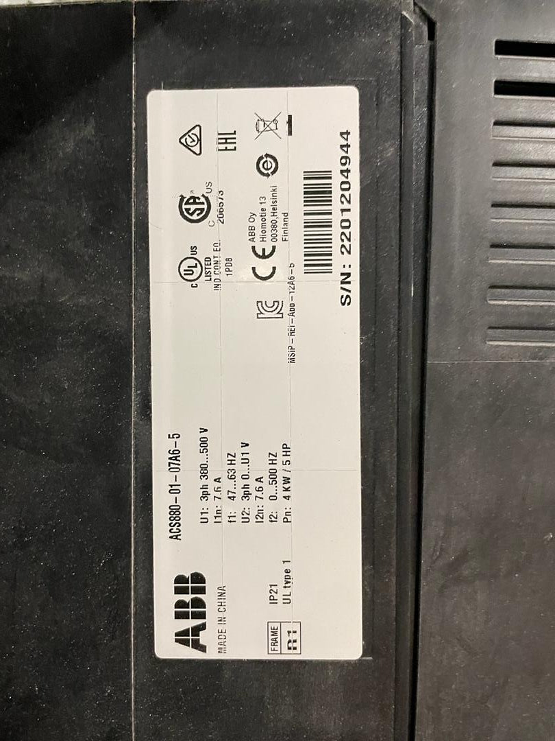 5HP ABB DRIVE ACS880107A6(S6LLST9831)