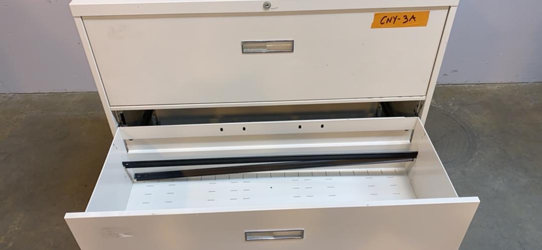 4' Tall Recessed 4 Drawer File Cabinet(S6LLST8684)